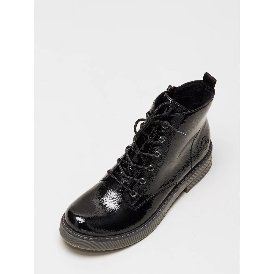 Rieker Lace Up Boot Black