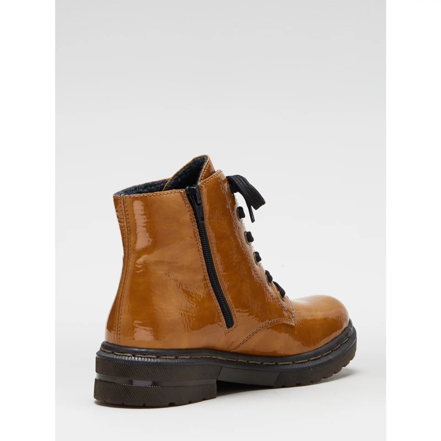 Rieker Lace Ankle Boot Black