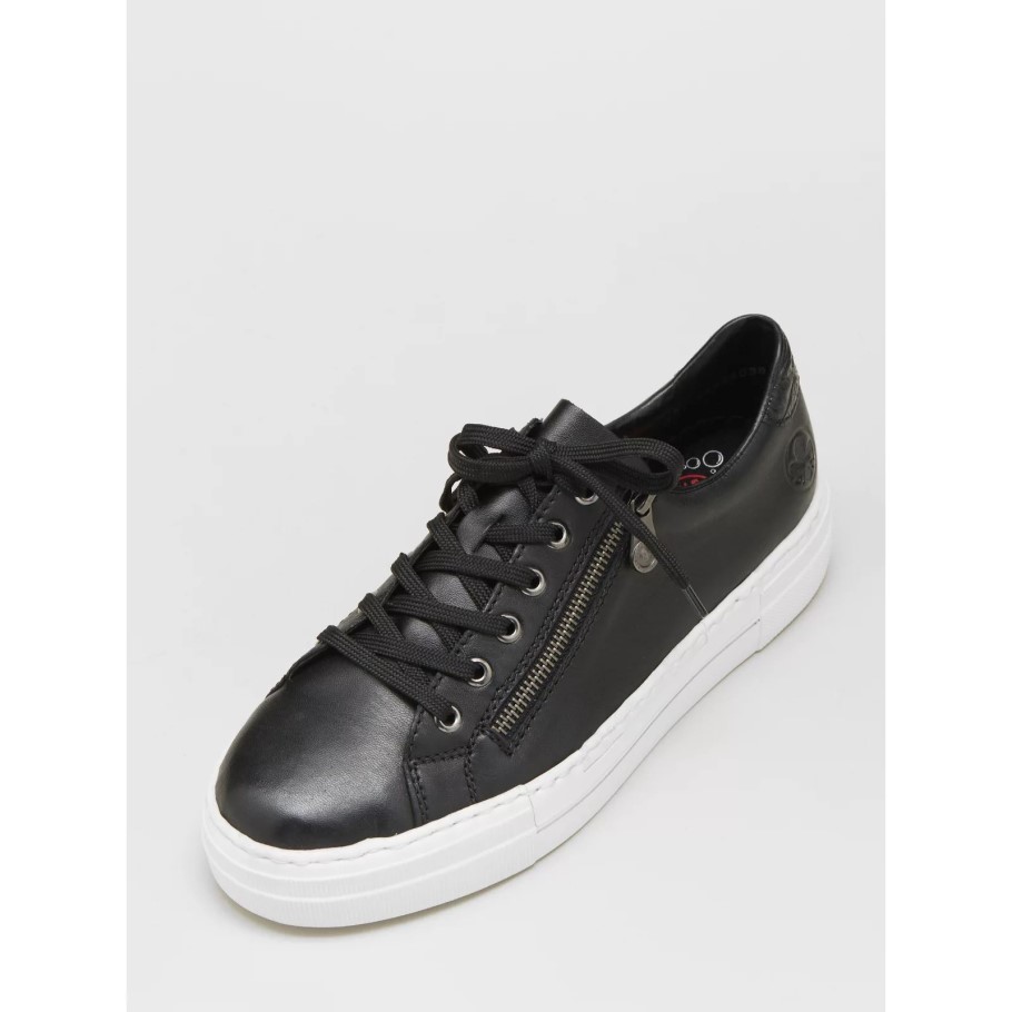 Rieker Side Zip Trainer Taupe