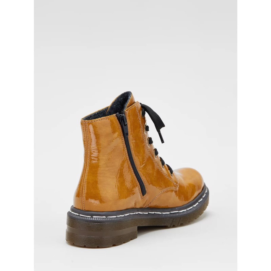 Black Rieker Lace Ankle Boot