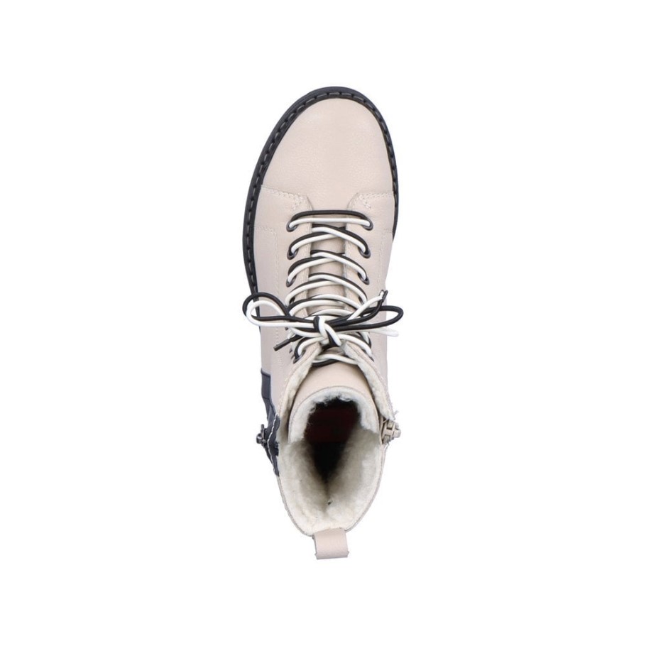 Beige Rieker 72016 Women Mid Length Boots