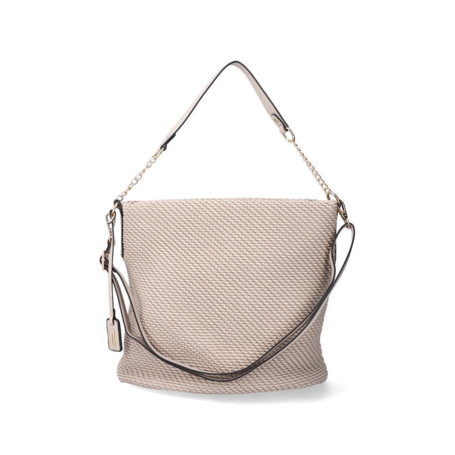 Beige Rieker H1331-60 Women Beige Zipper Bag