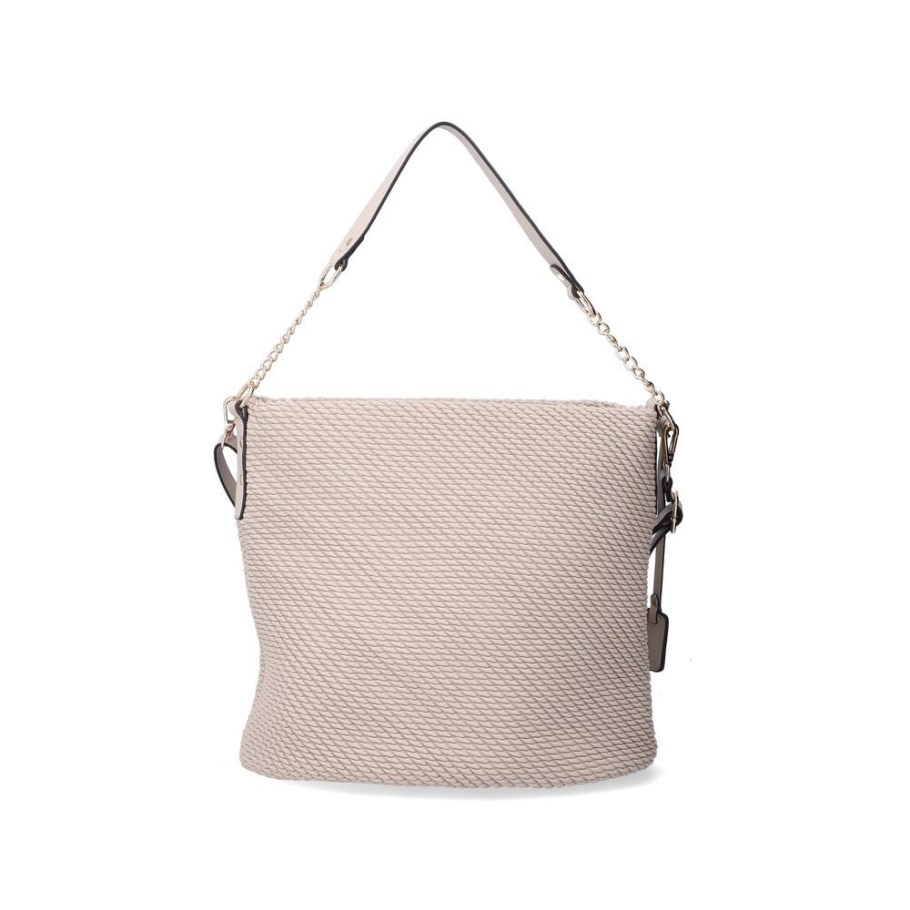 Beige Rieker H1331-60 Women Beige Zipper Bag