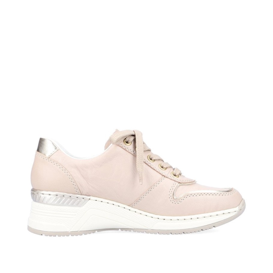 Beige Rieker N4349 Women Shoes
