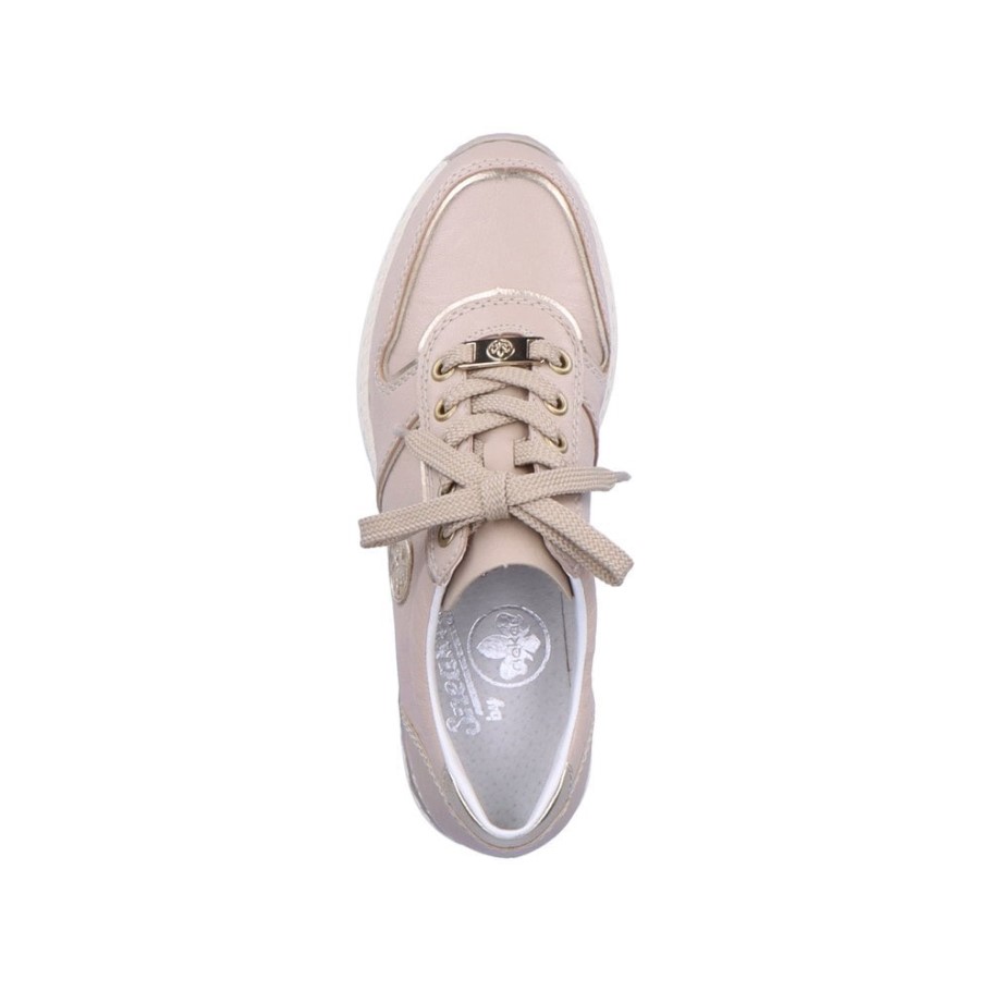 Beige Rieker N4349 Women Shoes