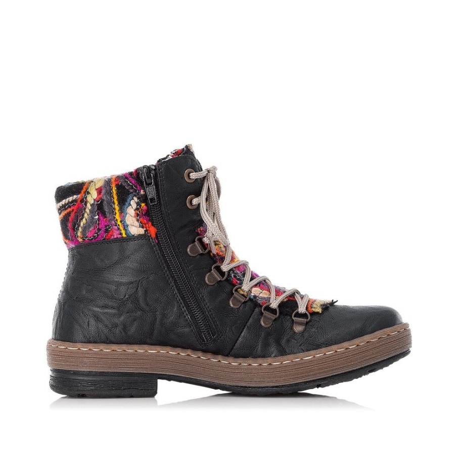 Black Rieker Z6743 Women Boots