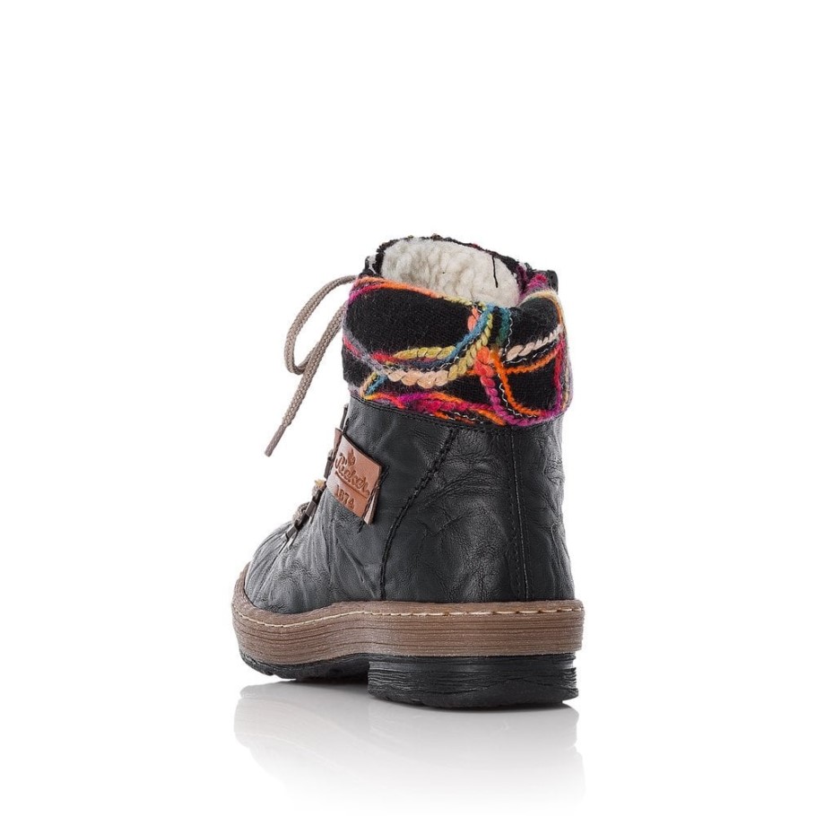 Black Rieker Z6743 Women Boots