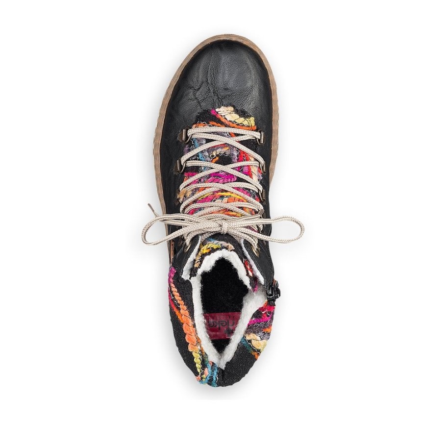 Black Rieker Z6743 Women Boots