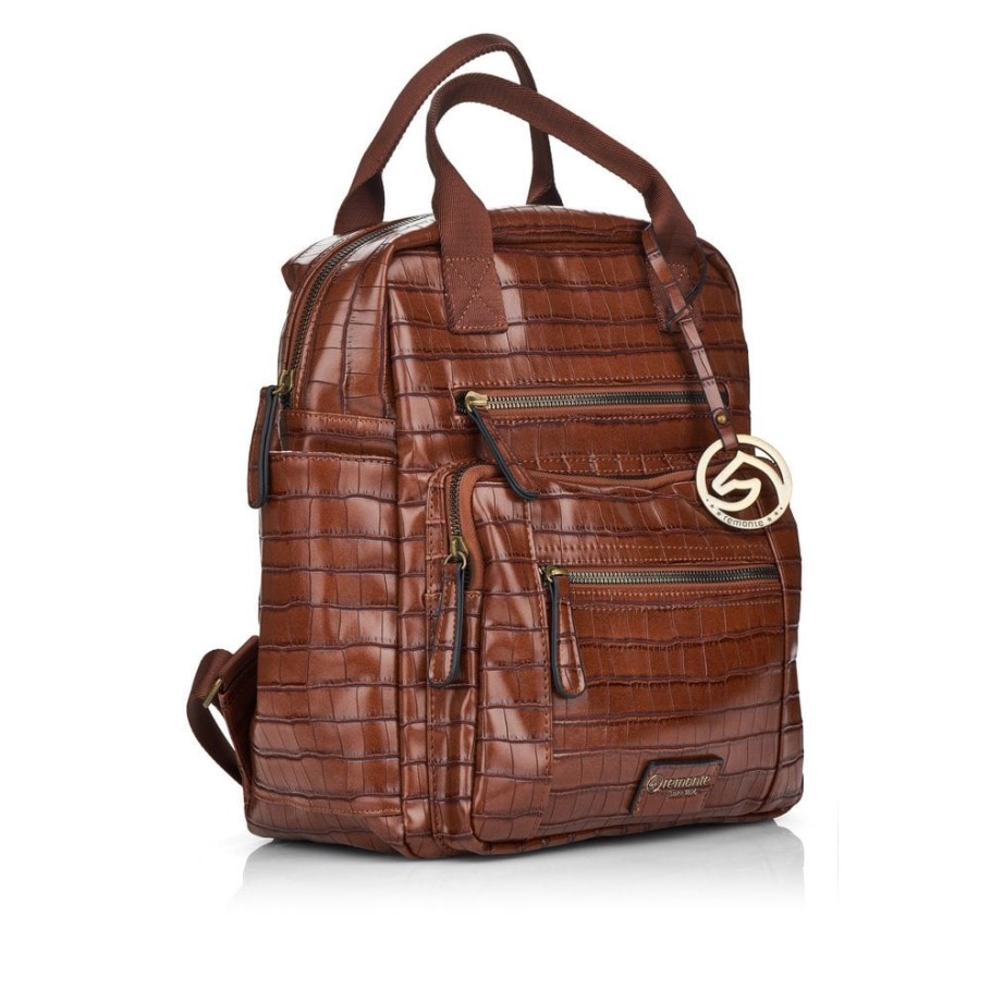 Rieker Brown Remonte Q0520-25 Women Brown Zipper Bag