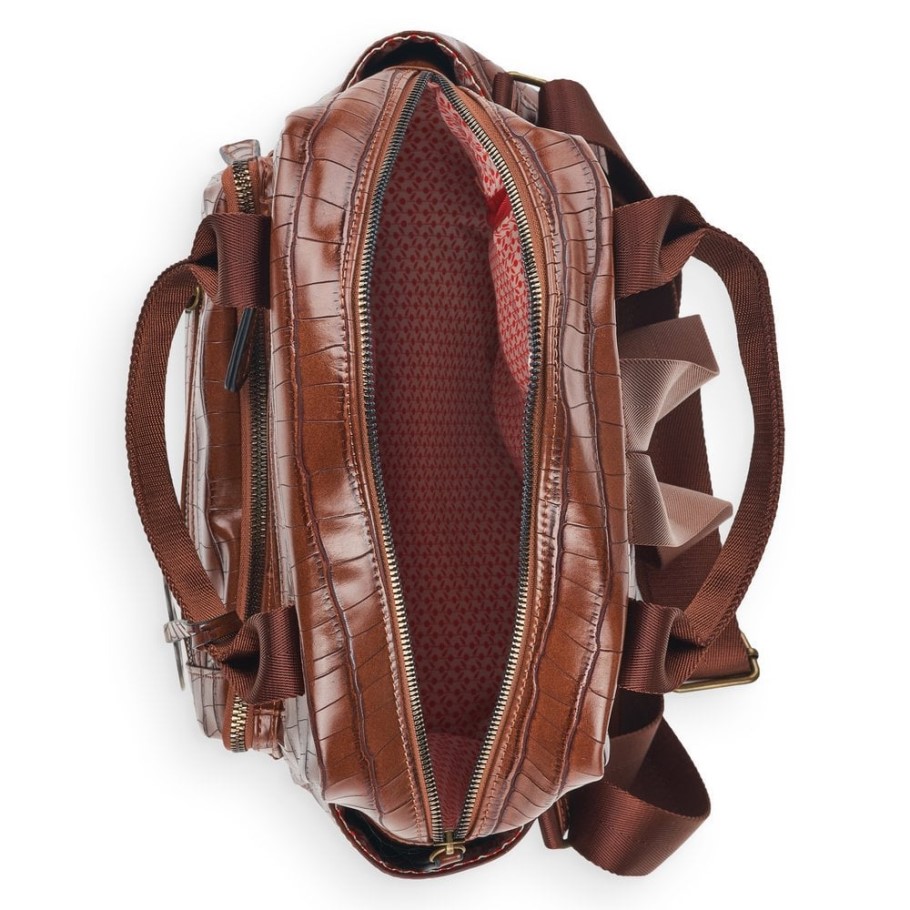 Rieker Brown Remonte Q0520-25 Women Brown Zipper Bag