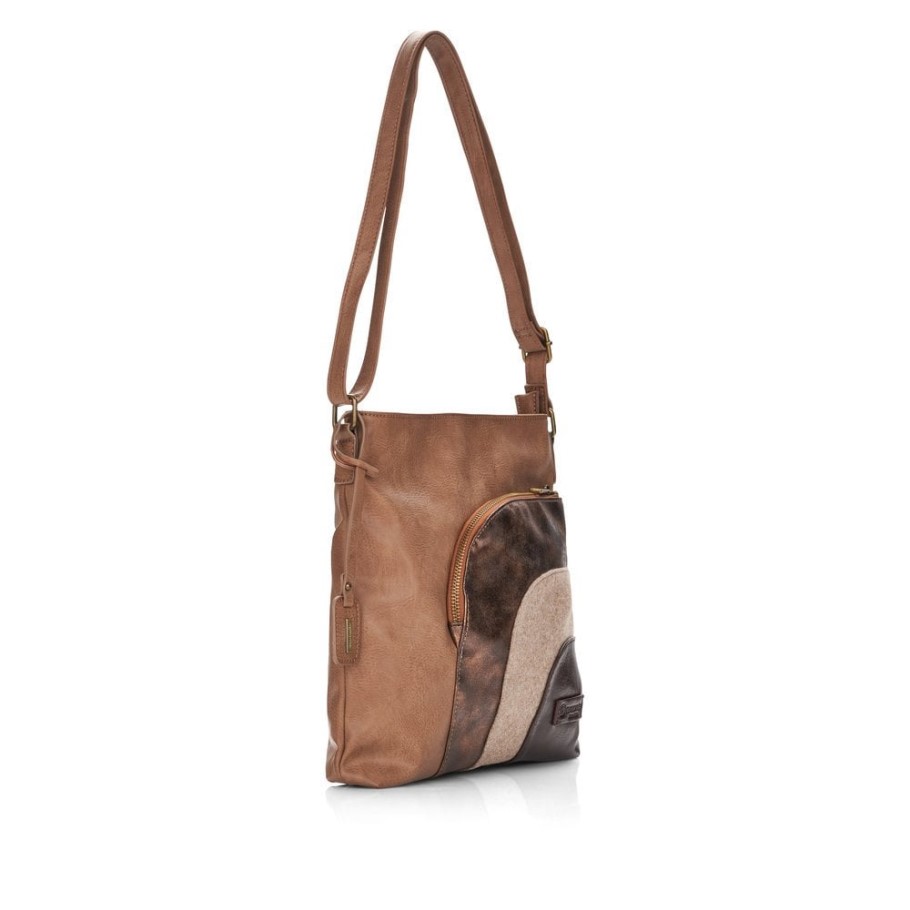 Rieker Brown Remonte Q0705-20 Women Brown Zipper Bag