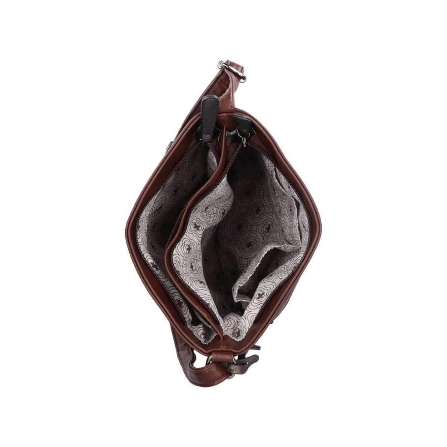 Brown Rieker H1301-25 Women Brown Zipper Bag