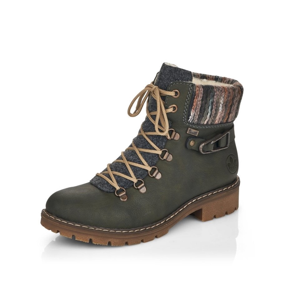 Green Rieker Y9131 Women Boots