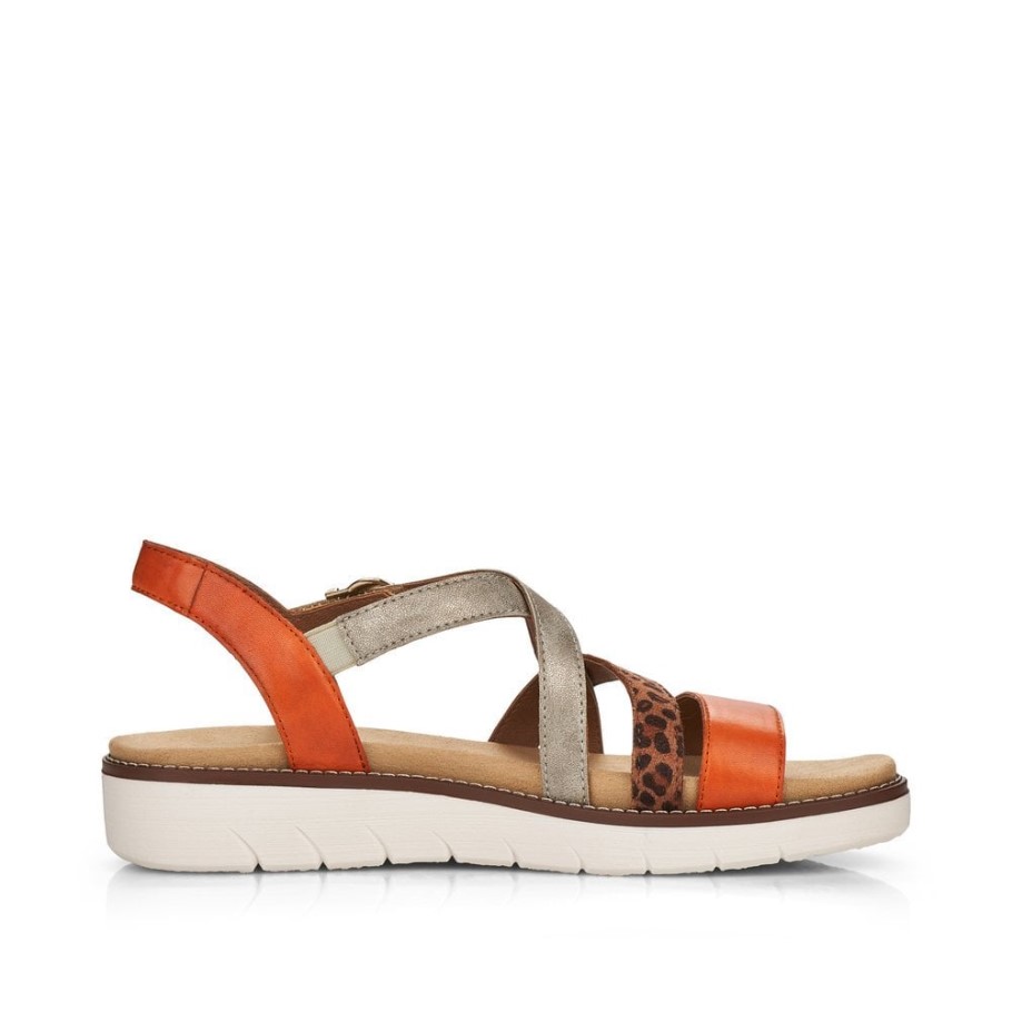 Rieker Metallic Remonte D2063 Women Sandals