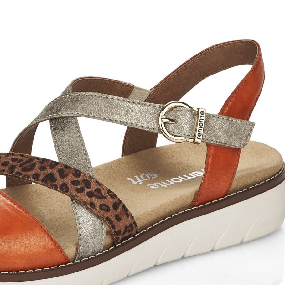 Rieker Metallic Remonte D2063 Women Sandals