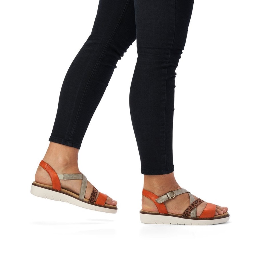 Rieker Metallic Remonte D2063 Women Sandals