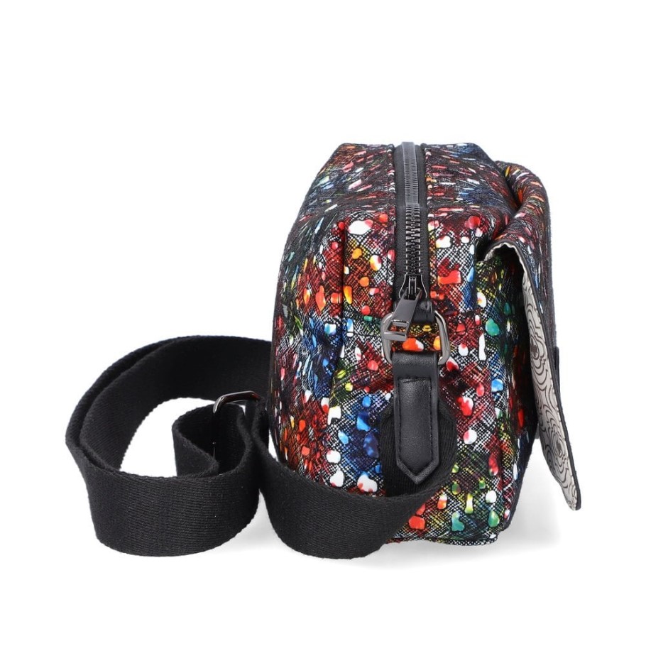 Metallic Rieker H1455-94 Women Multi Zipper Handbag