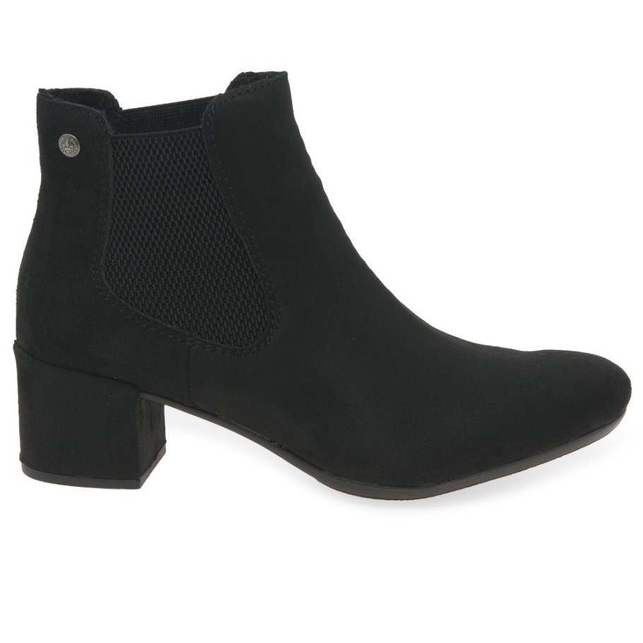 Black Rieker Clover Womens Chelsea Boots