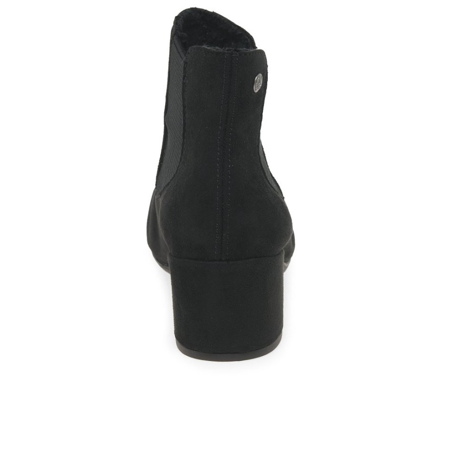 Black Rieker Clover Womens Chelsea Boots