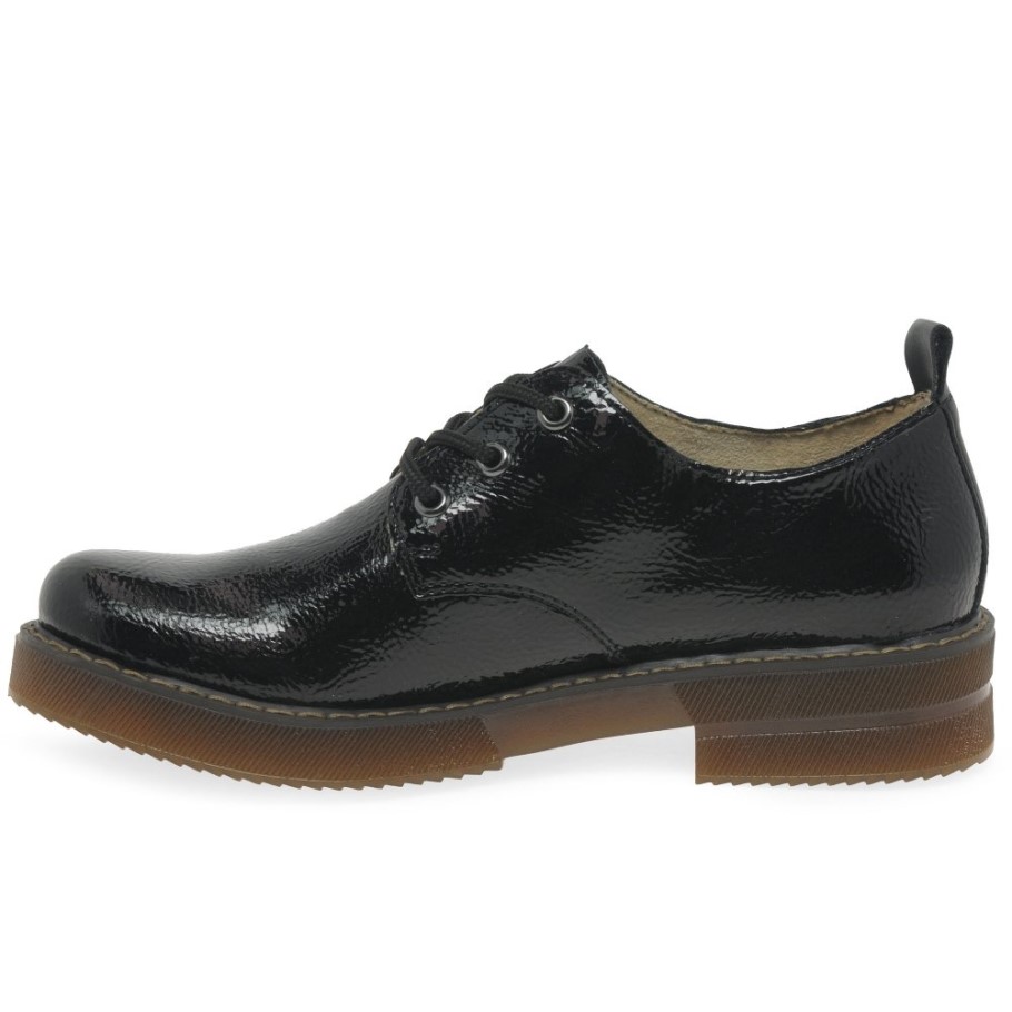 Black Rieker France Womens Shoes