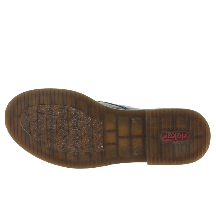 Black Rieker France Womens Shoes
