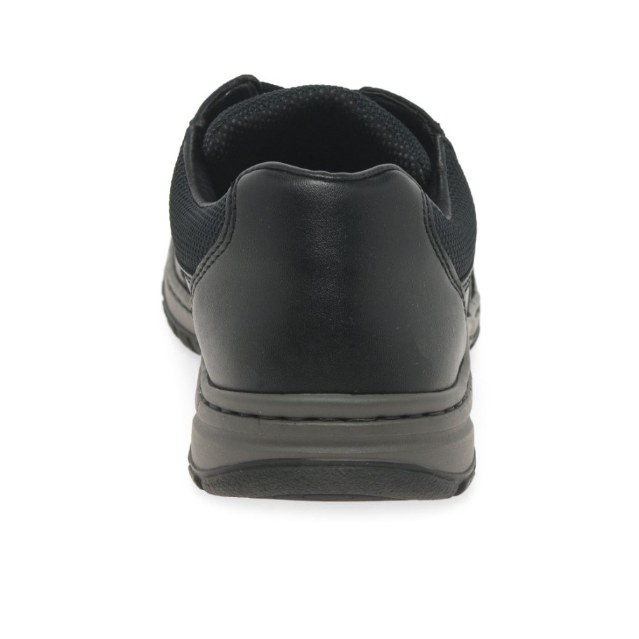 Black Rieker Langdale Mens Casual Shoes