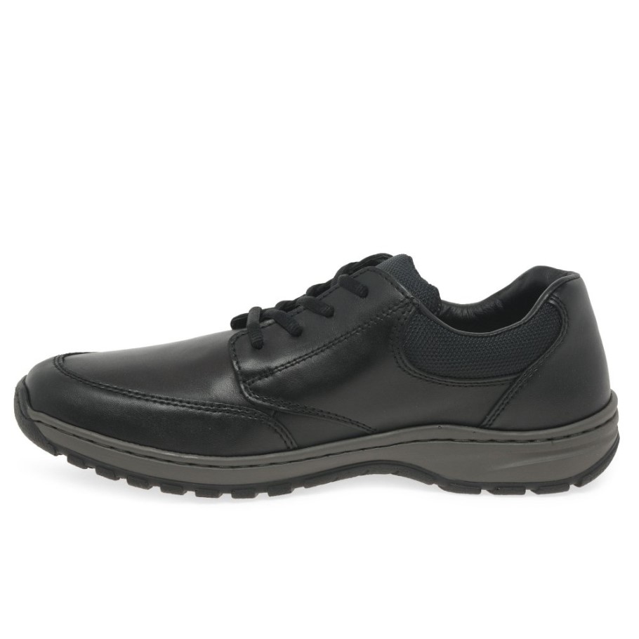 Black Rieker Langdale Mens Casual Shoes