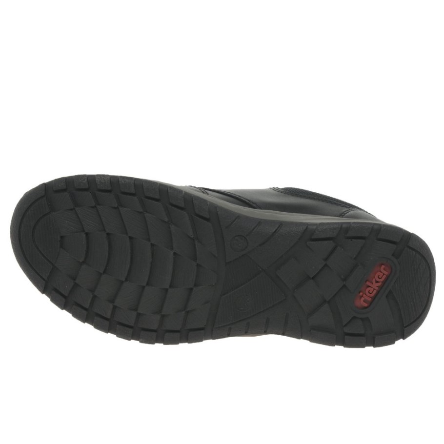 Black Rieker Langdale Mens Casual Shoes