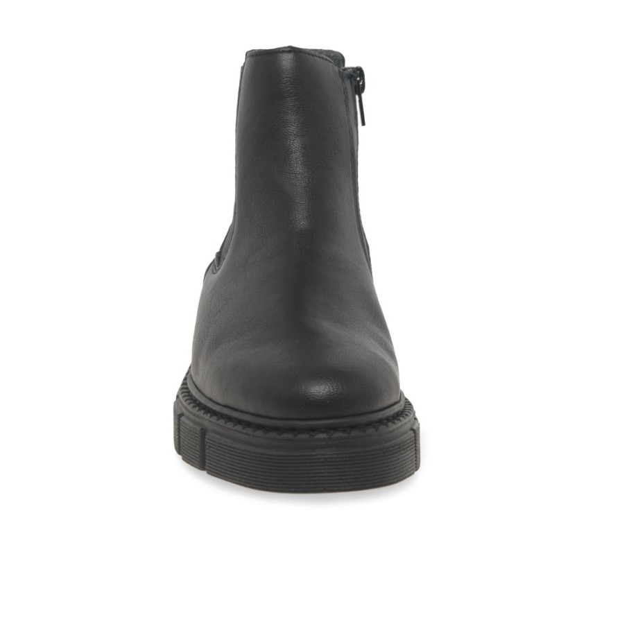 Black Rieker Nula Womens Chelsea Boots