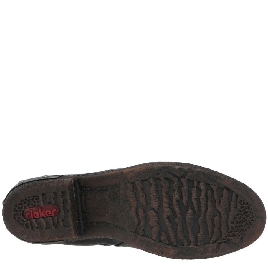 Black Rieker Sierra Womens Long Boots