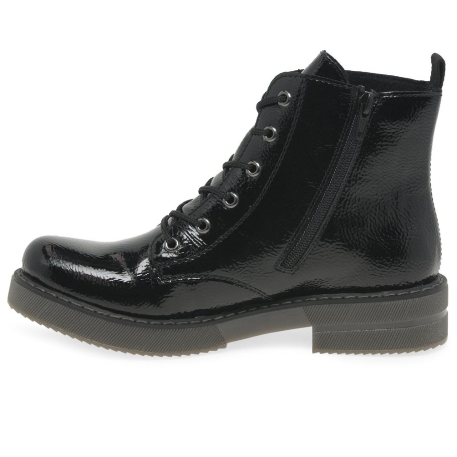 Black Rieker Simone Womens Ankle Boots