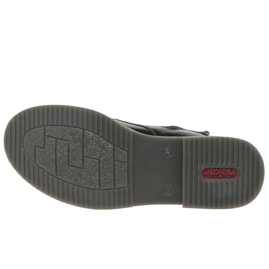 Black Rieker Simone Womens Ankle Boots