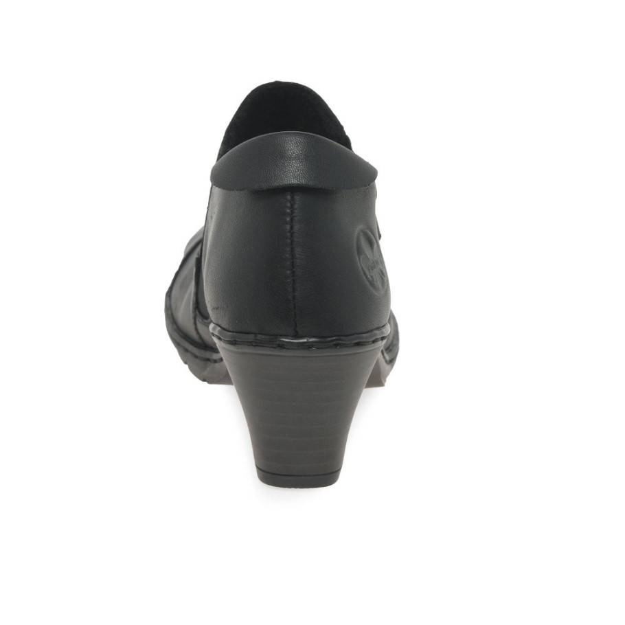 Black Rieker Tease Womens High Cut Court Shoes