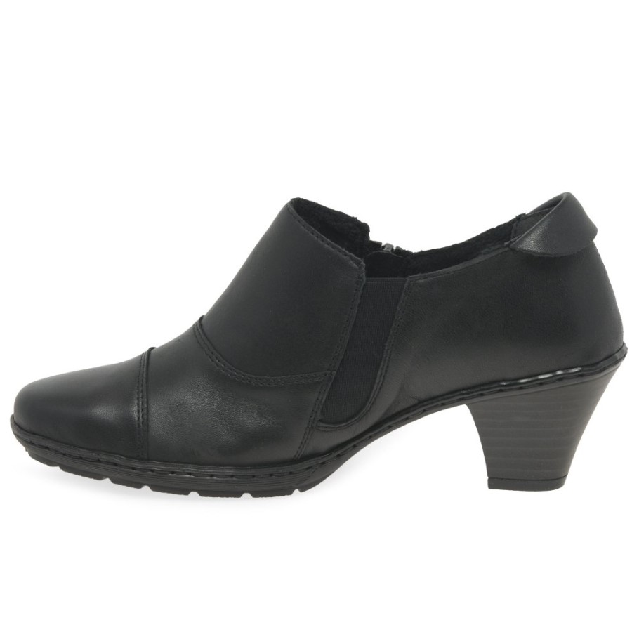 Black Rieker Tease Womens High Cut Court Shoes
