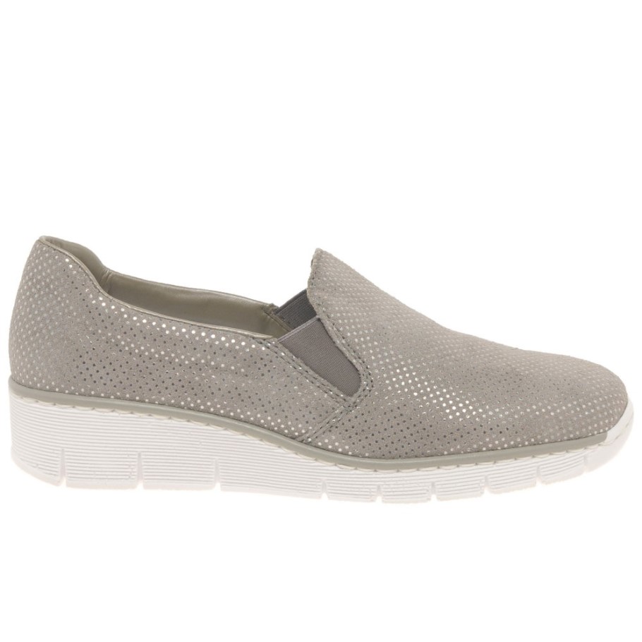 Grey Rieker Melgar Womens Casual Shoes
