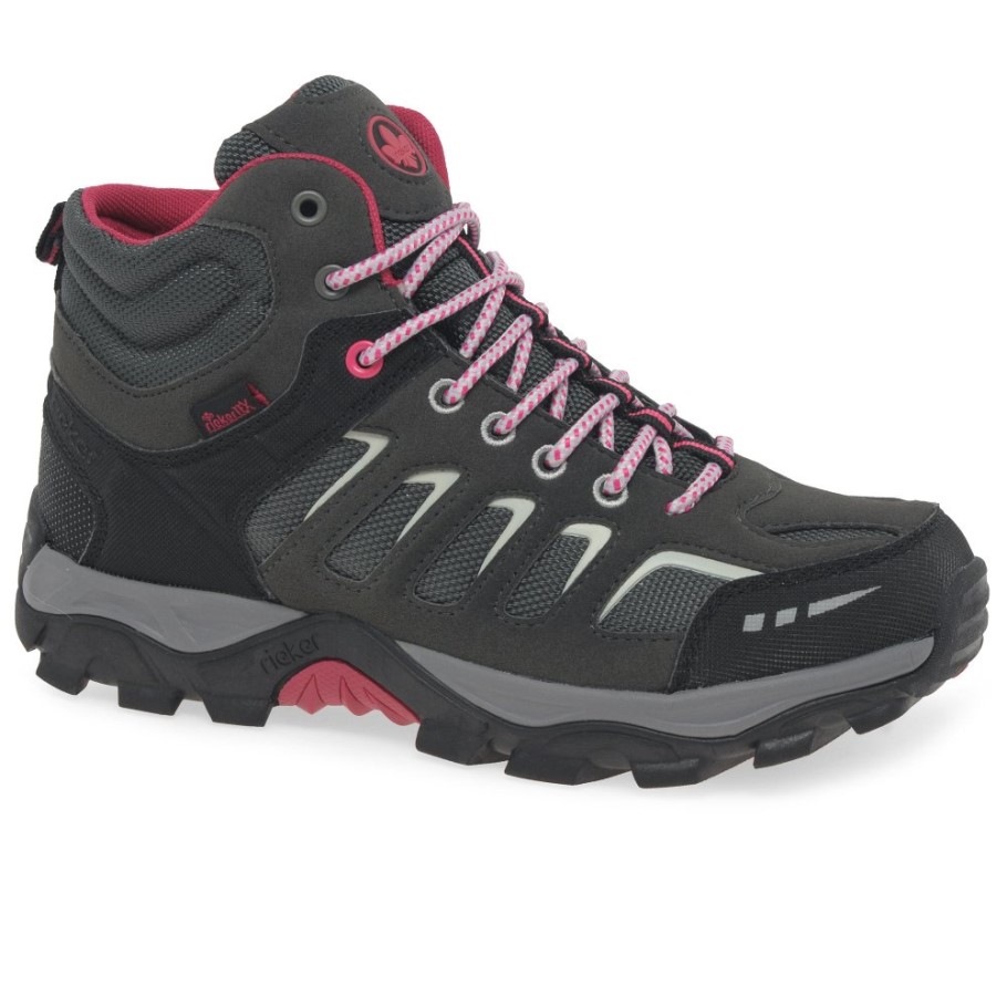 Grey Rieker Tiger Womens Walking Boots