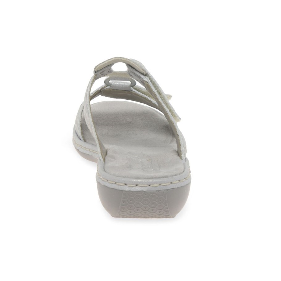 Metallic Rieker Space Womens Riptape Sandals