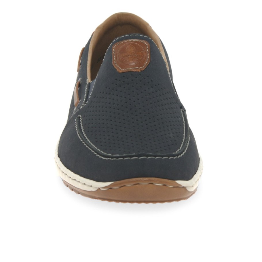 Nubuck Rieker Mariner Mens Slip On Boat Shoes