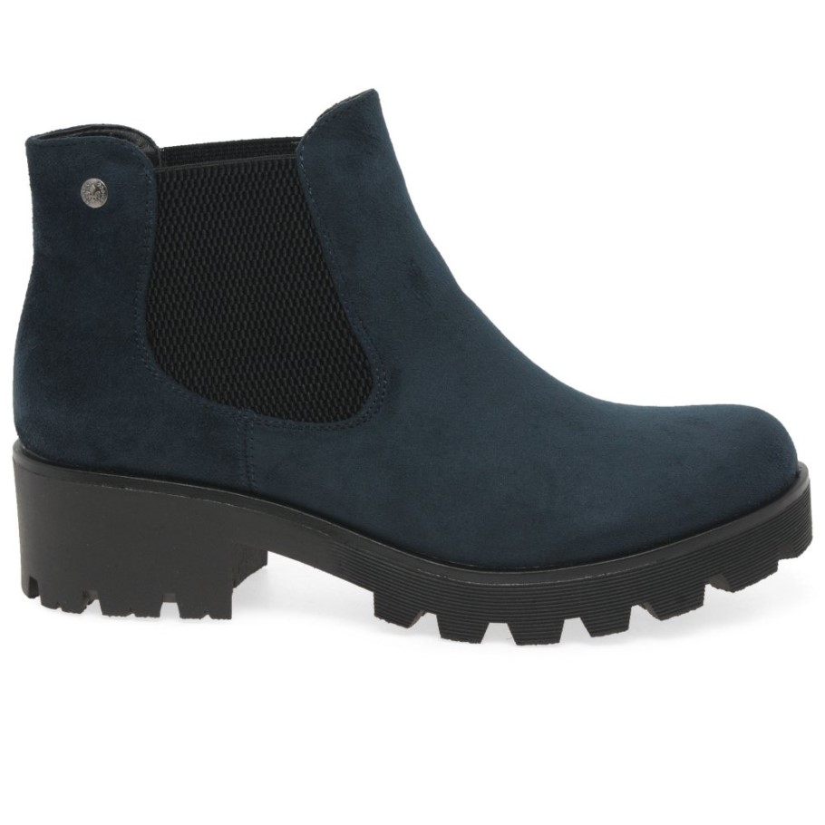 Rieker Acorn Womens Chelsea Boots Nautic