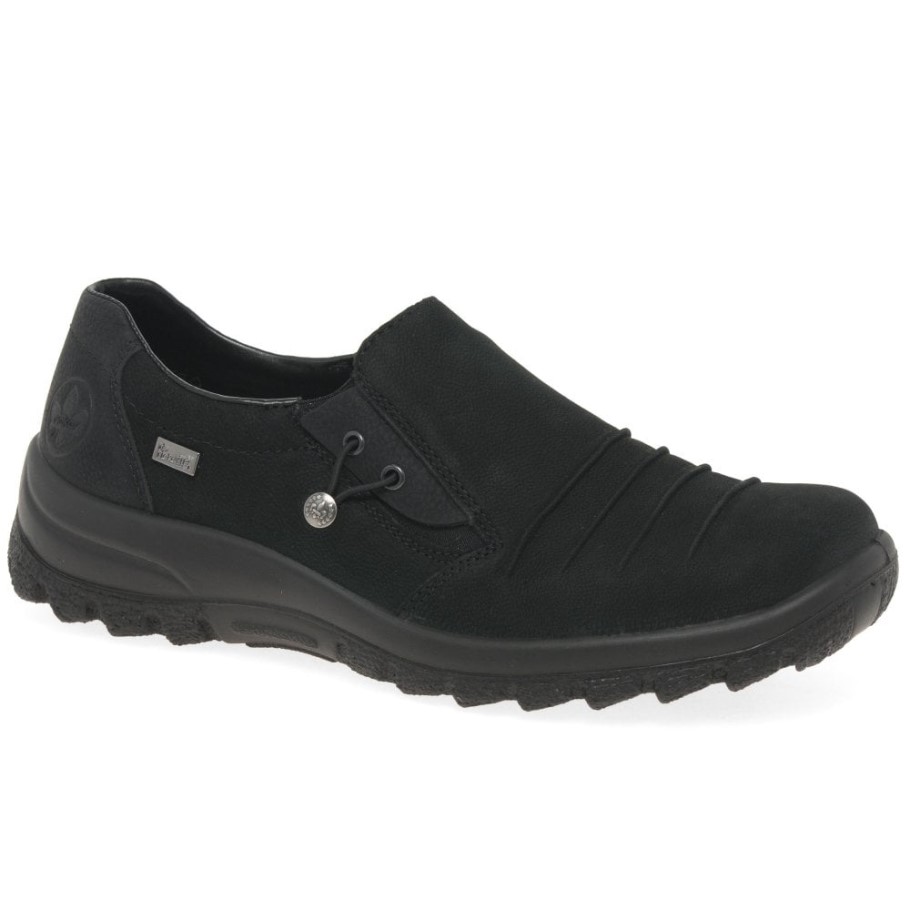 Rieker Elka Womens Casual Slip On Shoes Black