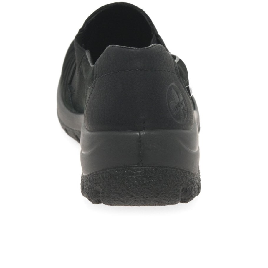 Rieker Elka Womens Casual Slip On Shoes Black
