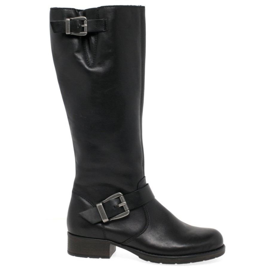 Rieker Feline Womens Long Boots Black