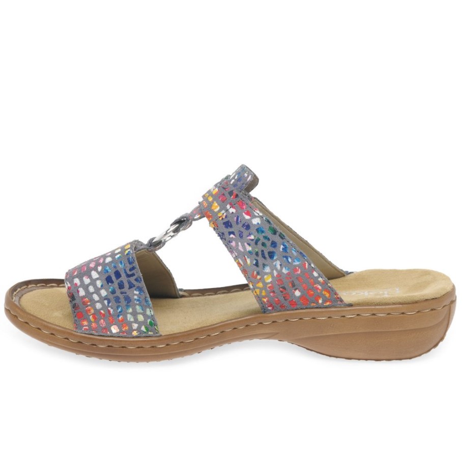 Rieker Festival Womens Casual Mules Light
