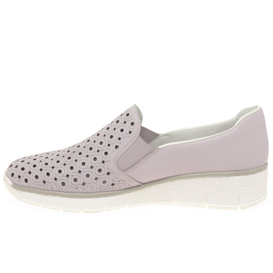 Rieker Gather Womens Casual Shoes Pink