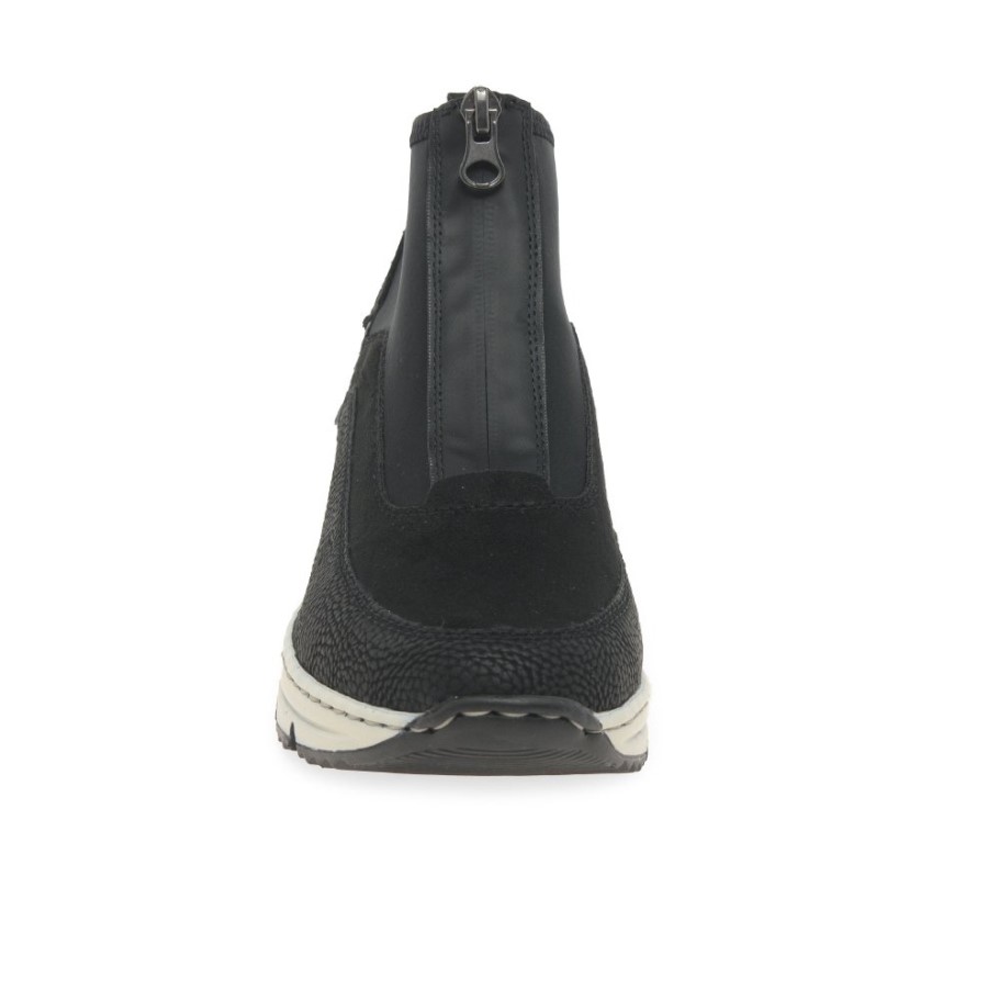 Rieker Greece Womens Ankle Boots Black