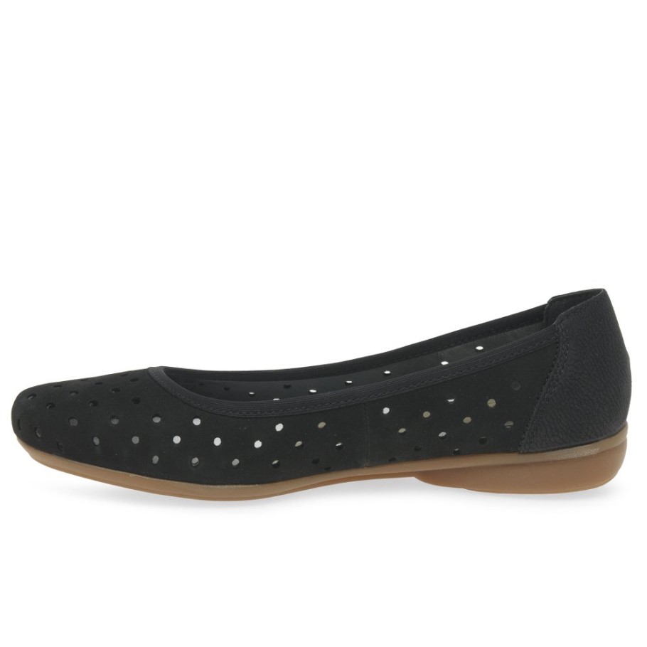 Rieker Harrington Womens Ballet Pumps Black