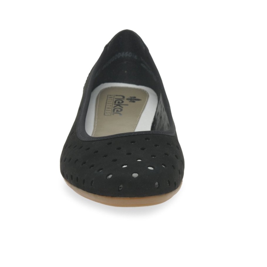 Rieker Harrington Womens Ballet Pumps Black