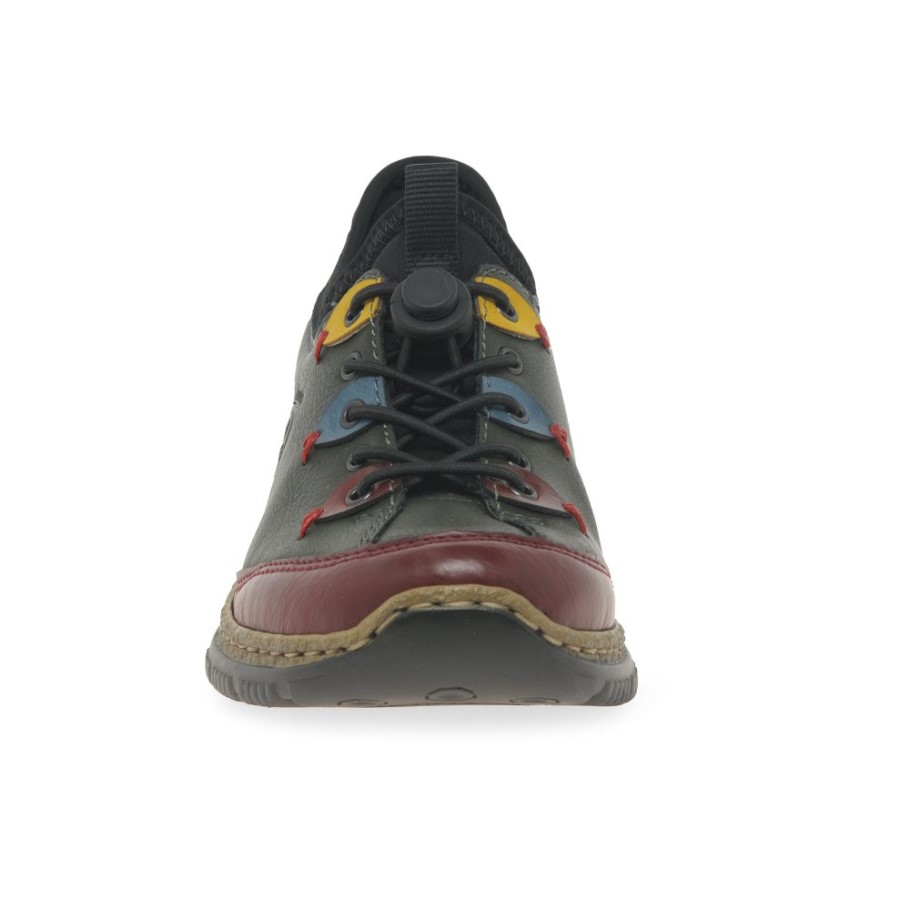 Rieker Herbie Womens Pull On Shoes Wine