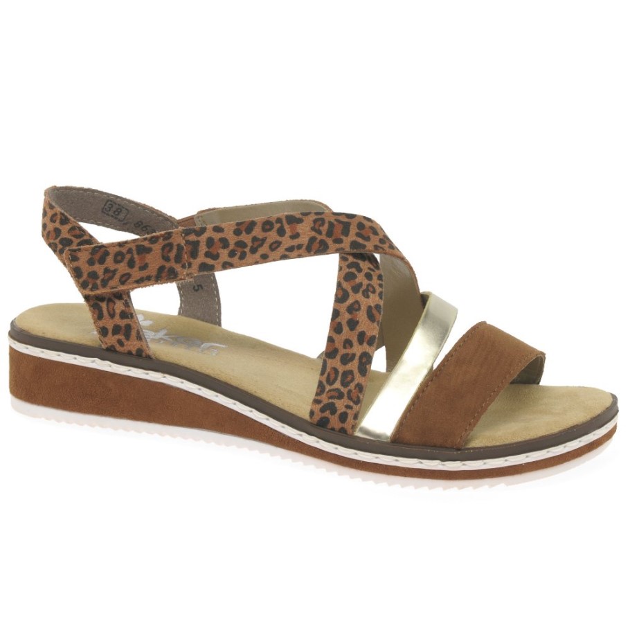 Rieker Kaz Womens Sandals Tan