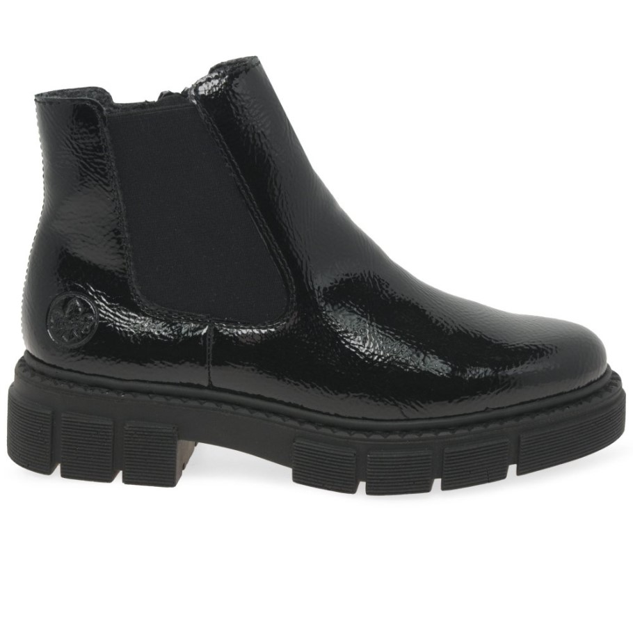Rieker Nula Womens Chelsea Black Boots